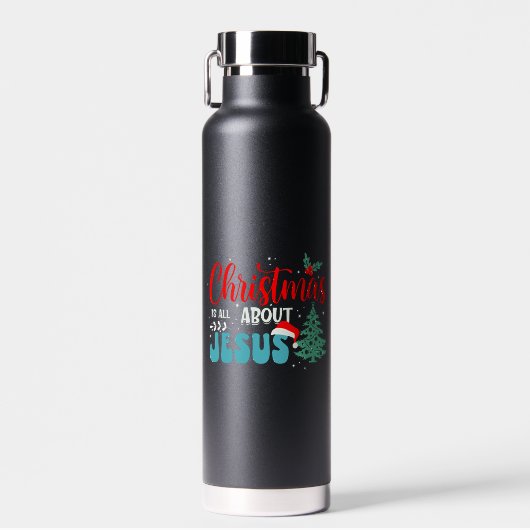 Kerst staat in het teken van Jezus-43687 Waterfles (Voorkant)