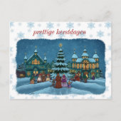 kerst stad postkaart met nieeuwrand nl (Voorkant)
