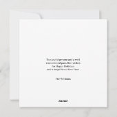 Kerst Stag Herten rustieke chique waterverf Merry Feestdagenkaart (Achterkant)