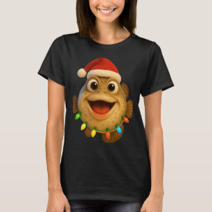 Kerst Star Gazer Vis T-shirt