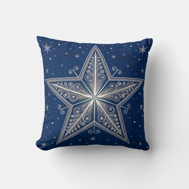 Kerst Starlight Premium Kussen (Voorkant)