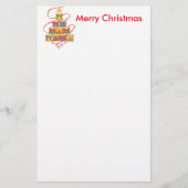 Kerst Stationery Boom van Drums Briefpapier (Voorkant)