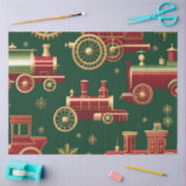Kerst Steampunk Locomotief Weefselpapier Tissuepapier (Craft)