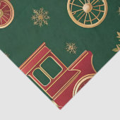 Kerst Steampunk Locomotief Weefselpapier Tissuepapier (Detail)