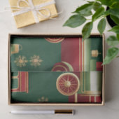 Kerst Steampunk Locomotief Weefselpapier Tissuepapier (Geschenk)