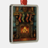 Kerst Steampunk open haard Ornament (Rechts)