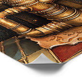 Kerst Steampunk open haard Poster (Hoek)