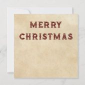 Kerst Steampunk open haard Wenskaart (Achterkant)