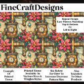 Kerst Steampunk Poinsettias BM4 Decoupage Tissuepapier