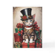 Kerst Steampunk Tabby Kitten
