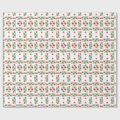 Kerst steken inpakpapier (Vlak)