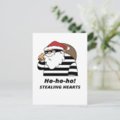 kerst stelen hart  briefkaart (Staand voorkant)