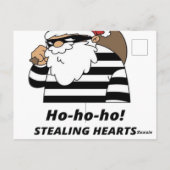 kerst stelen hart  briefkaart (Achterkant)