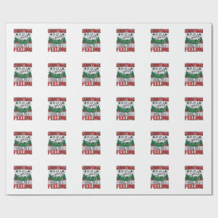Kerst Stelen Het Is Een Gevoel Rendier Sleigh Desi Cadeaupapier