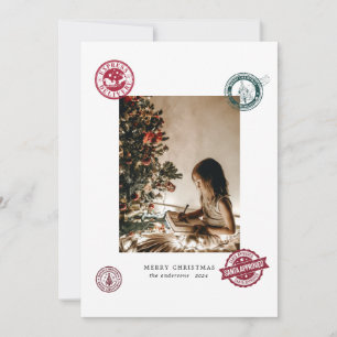Kerst  Stempels Foto Vakantie Kaart