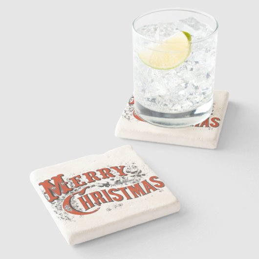 kerst stenen onderzetter (Zijkant)