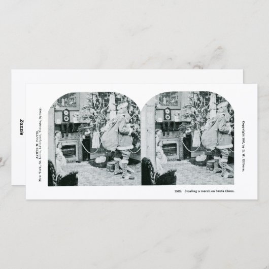 Kerst Stereoview - Feestdagenkaart (Voorkant / Achterkant)