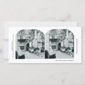 Kerst Stereoview - Oud Feestdagenkaart (Voorkant)