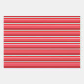 Kerst Sterren en Strepen Wrapping Paper Set (Voorkant 2)