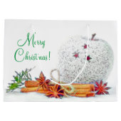 Kerst sterren grote geschenk tas groot cadeauzakje (Achterkant)