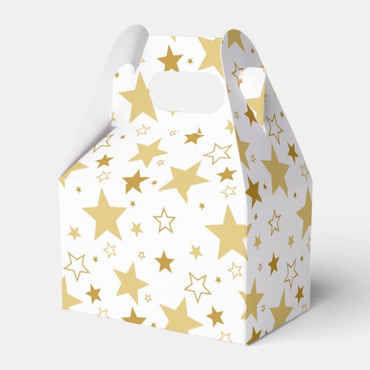 Kerst sterren koekjes doos bedankdoosjes (Achterkant)