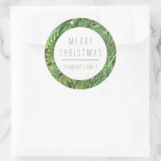 Kerst sticker (Tas)