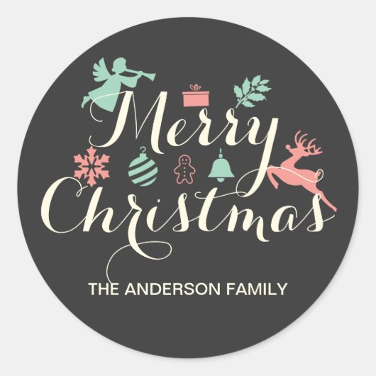 Kerst sticker (Voorkant)