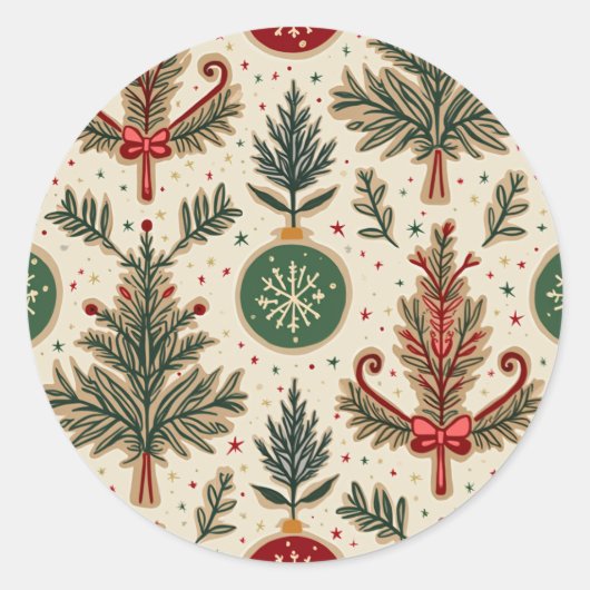 kerst sticker (Voorkant)