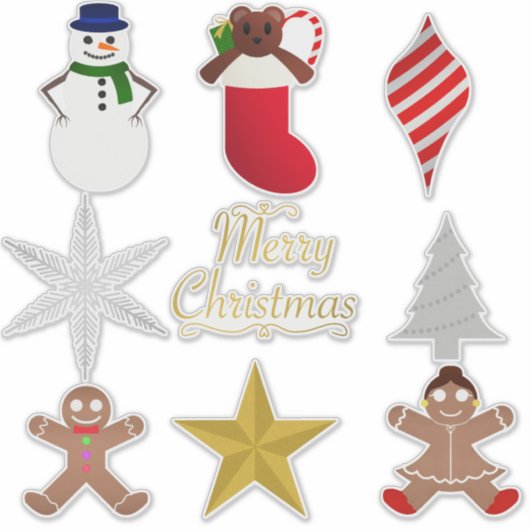 Kerst sticker (Voorkant)