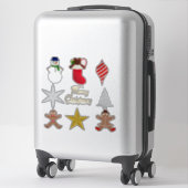 Kerst sticker (Koffer)