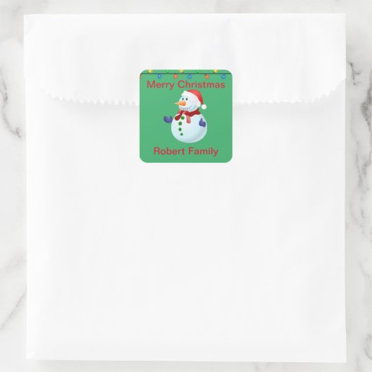 Kerst sticker (Tas)