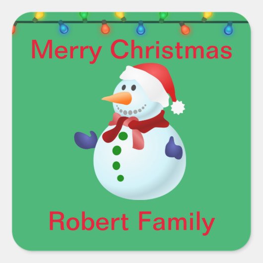 Kerst sticker (Voorkant)