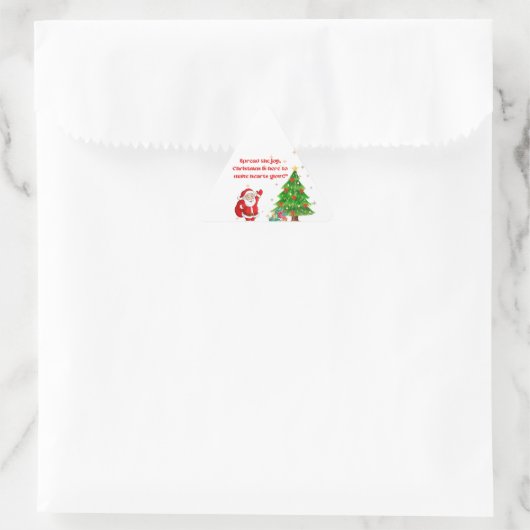 Kerst sticker (Tas)