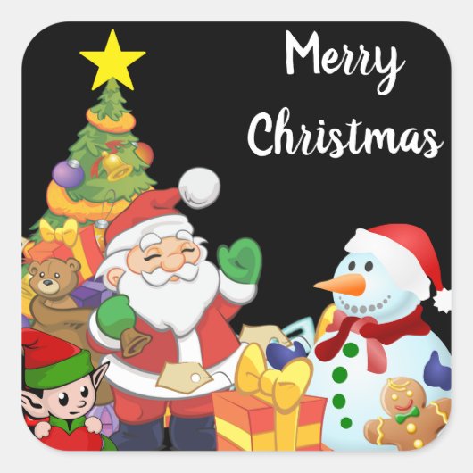 Kerst sticker (Voorkant)