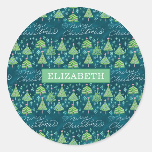 Kerst sticker - Aangepast (Voorkant)