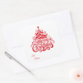 Kerst sticker cadeaukaartjes (Envelop)