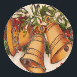 KERST STICKER - CHRISTMAS BELLS<br><div class="desc">Nog een afbeelding kerstklokken voor deze sticker.</div>