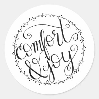 Kerst sticker 'Comfort & Joy'