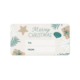 Kerst sticker-etiket etiket