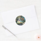 KERST STICKER - GEBOORTEPLAATS (Envelop)