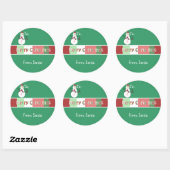 Kerst sticker groen weergegeven, maar u kiest kleu (Vel)