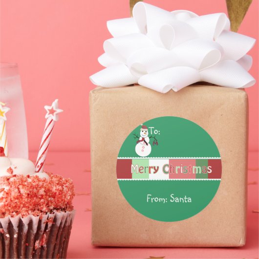 Kerst sticker groen weergegeven, maar u kiest kleu (Feest)