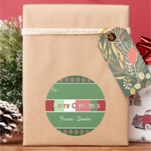 Kerst sticker groen weergegeven, maar u kiest kleu