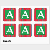 KERST STICKER  INITIAAL (Vel)