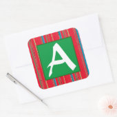 KERST STICKER  INITIAAL (Envelop)