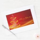 Kerst sticker/kerstboom rechthoekige sticker (Envelop)