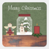 Kerst sticker land (Voorkant)