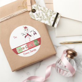 Kerst sticker maar u kiest Kleurachtergrond