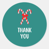 Kerst sticker met dank je wel (Voorkant)