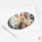Kerst sticker met gezinsfoto (Envelop)